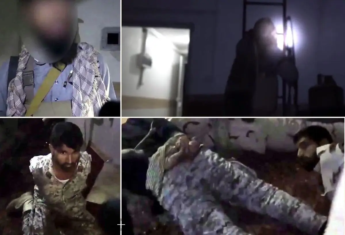 نخستین فیلم از ربایش مرزبانان ایرانی توسط یک گروهک