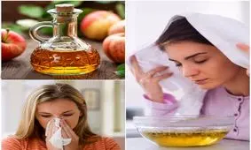براي رفع گرفتگی بینی و گوش سر و صورت را بخور سرکه بدهید