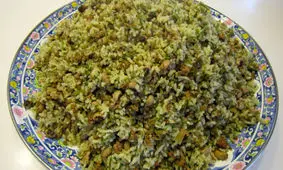 لوبیا پلوی شیرازی+ دستور تهیه