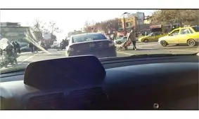 تعقیب‌ و درگیری پلیس با سارق خودرو در تهران