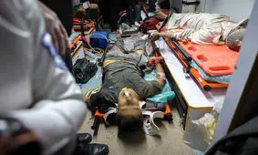 ۸ مصدوم حاصل برخورد دوخودرو با چند اسب