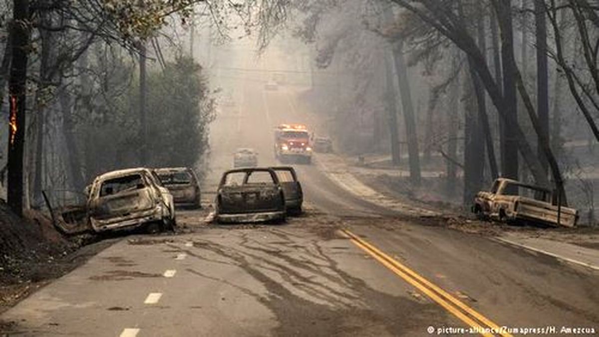 مخرب‌ترین آتش‌سوزی در تاریخ کالیفرنیا +عکس