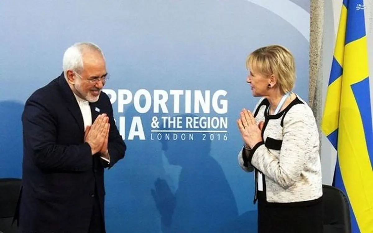 ظریف با وزیر امور خارجه سوئد درباره مذاکرات صلح یمن گفتگو کرد