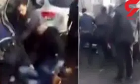درگیری وحشیانه موتور سوار با مردم +فیلم