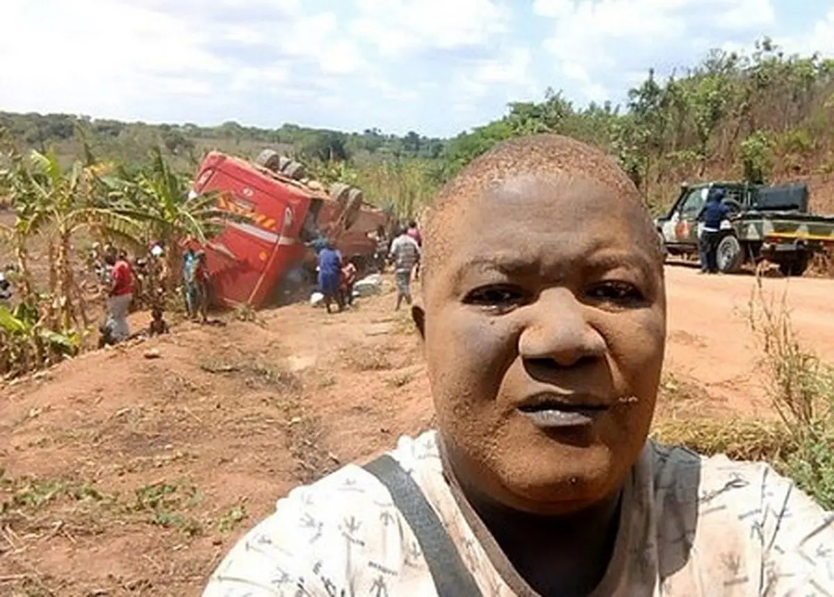 سلفی احمقانه قبل و بعد از تصادف مرگبار + عکس