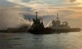 اجساد دو مفقودی آتش‌سوزی در شناور خدماتی در عسلویه یافت شد