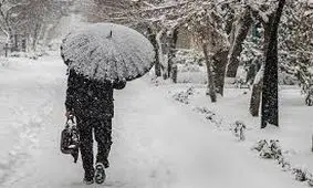 عکس/بارش شدید برف فریدون‌شهر اصفهان