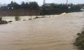 طغیان رودخانه رودبارچیره در شهرستان فومن