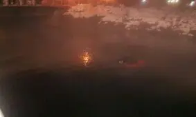 سقوط یک خودرو به رودخانه کشکان؛ از سرنشینان خودرو خبری نیست