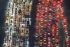ترافیک برگ ریزون لس‌آنجلس در روز شکرگزاری!