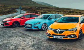 درگ تماشایی هوندا سیویک تایپ R، رنو مگان RS و هیوندای i30 N