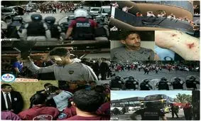 گزارش تصویری از حملات وحشیانه بازیکنان ریورپلاته به اتوبوس بوکاجونیورز