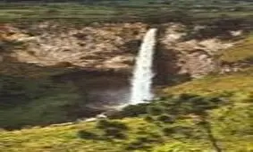 ویدئو/ایجاد آبشار به دلیل بارندگی