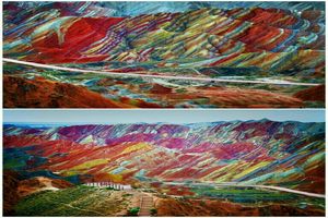 عجیب ترین کوهستان رنگی در چین