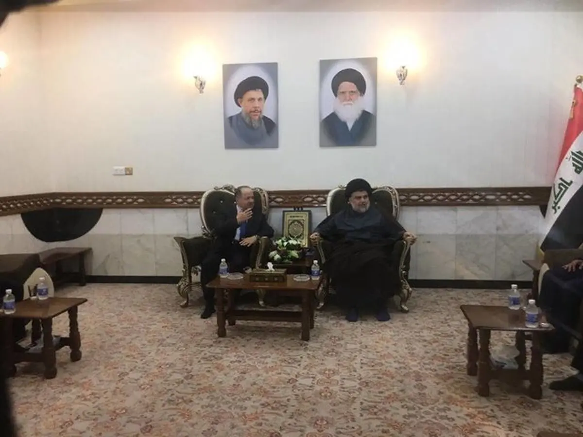 دیدار مقتدی صدر با مسعود بارزانی