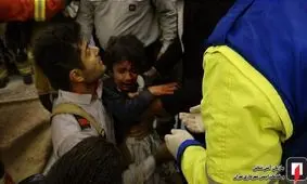 نجات معجزه‌آسای کودک ناشنوا از میان درز انقطاع تالار عروسی +فیلم