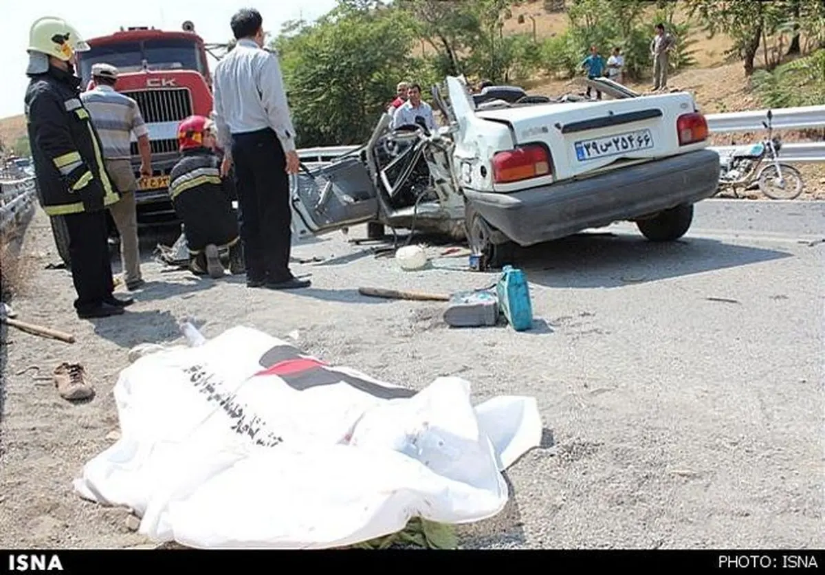 تصادف مرگبار 2 پراید در جاده مرند