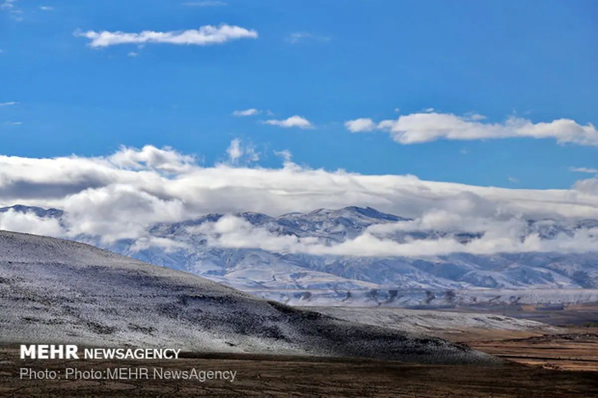اردبیل سفیدپوش شد/ شیرین‌کامی کشاورزان با دانه‌های برف