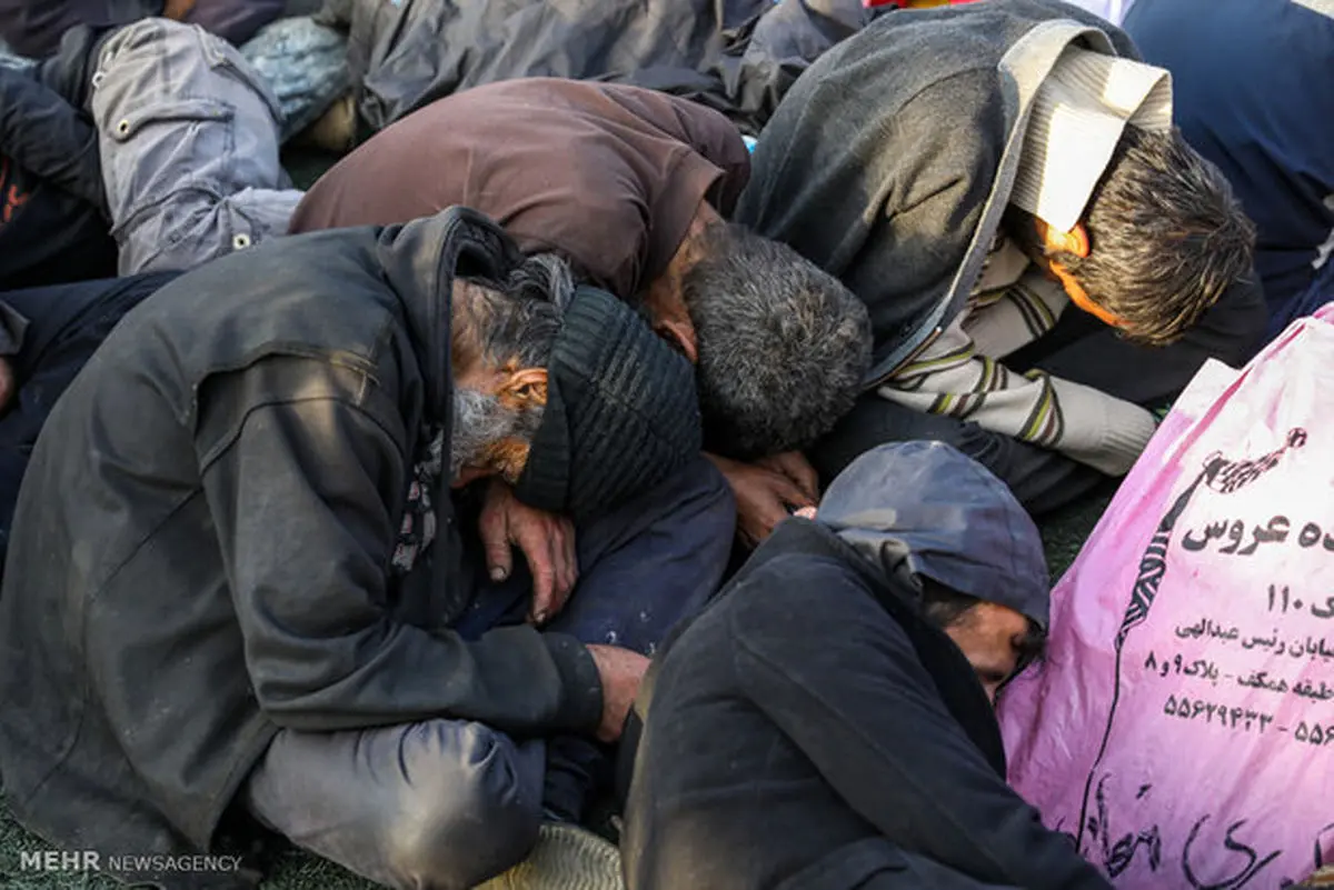 ۳۹۰ معتاد متجاهر در طرح پاکسازی پلیس خنداب جمع آوری شدند