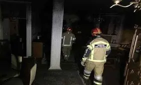 آپارتمان لاکچری در فرمانیه تهران خاکستر شد+تصاویر