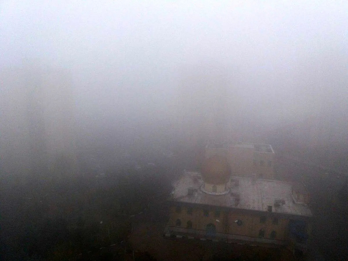 ویدئو/هوای زیبای مه آلود تهران
