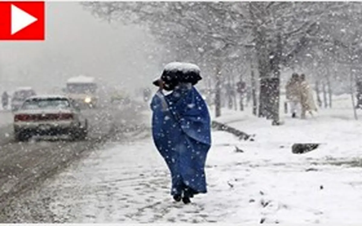 مرگ هولناک یک زن بر اثر سقوط قطعه یخ بر سرش +فیلم ( 14+)