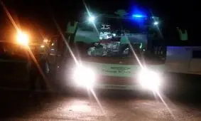 اعزام اتوبوس آمبولانس اورژانس کرمانشاه به سرپل ذهاب