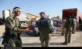 گردان‌های بسیج به مناطق زلزله‌زده کرمانشاه اعزام شد