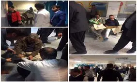 تصاویری از مصدومان زلزله در بیمارستان