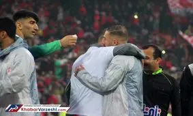 عکسی دیدنی از تقابل دو ستاره پرسپولیس و تراکتورسازی