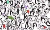 تست بینایی/ دزد پنهان شده در میان هنرمندان پانتومیم پیدا کنید 