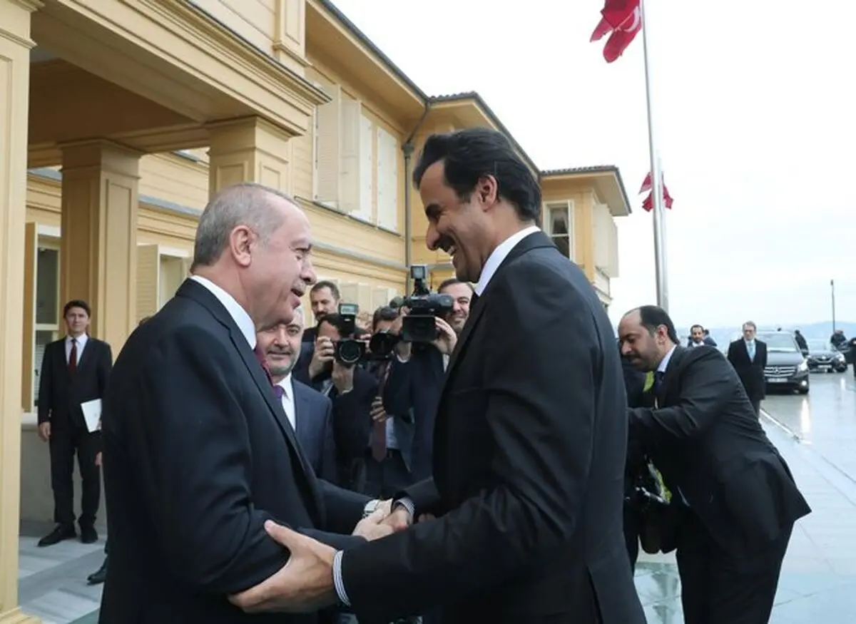 نشست غیرعلنی اردوغان با امیر قطر