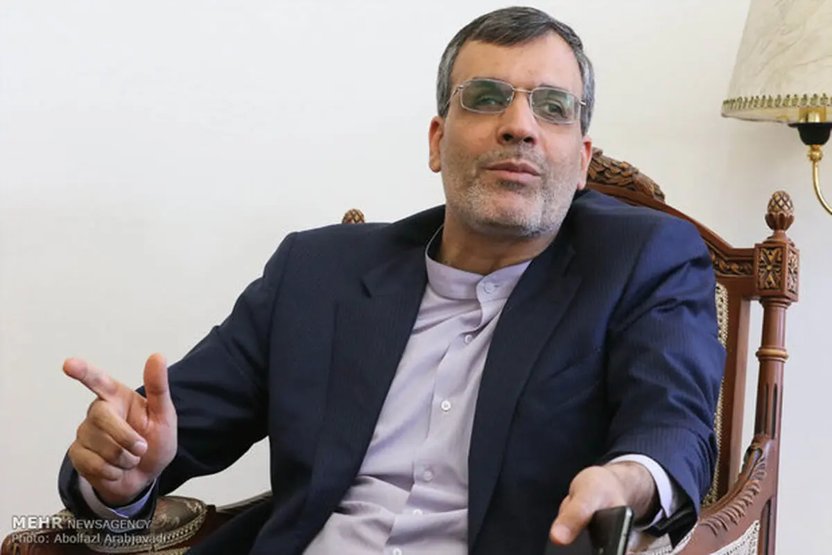 دیدار جابری انصاری با بشار الجعفری و لاورنتیف