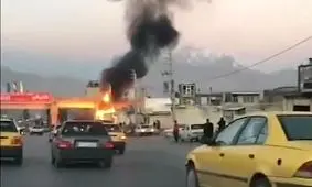 مغازه گاز LPG در کرمانشاه منفجر شد +فیلم