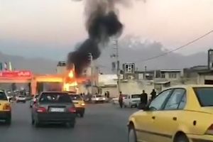 مغازه گاز LPG در کرمانشاه منفجر شد +فیلم