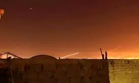 تصاویری از درگیری دیشب در آسمان سوریه