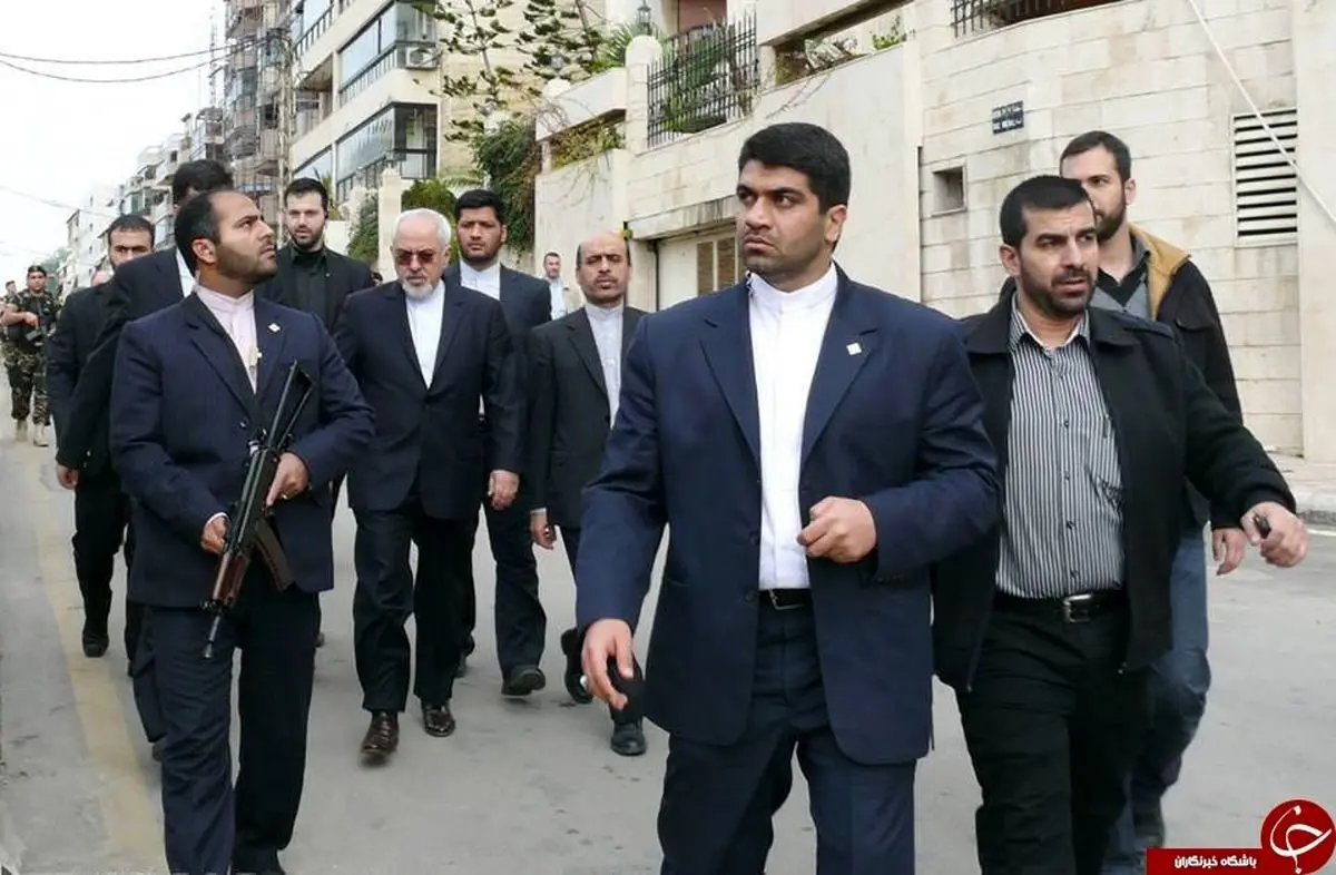 واقعیت عکس ظریف و بادیگاردهایش