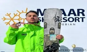 دومین طلای ایلیا جانی در رقابت‌های بین المللی اسکی اسنوبرد

