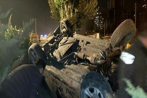 مرگ تلخ زن و مرد جوان در تصادف زنجیره ای شیراز