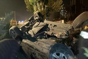 مرگ تلخ زن و مرد جوان در تصادف زنجیره ای شیراز