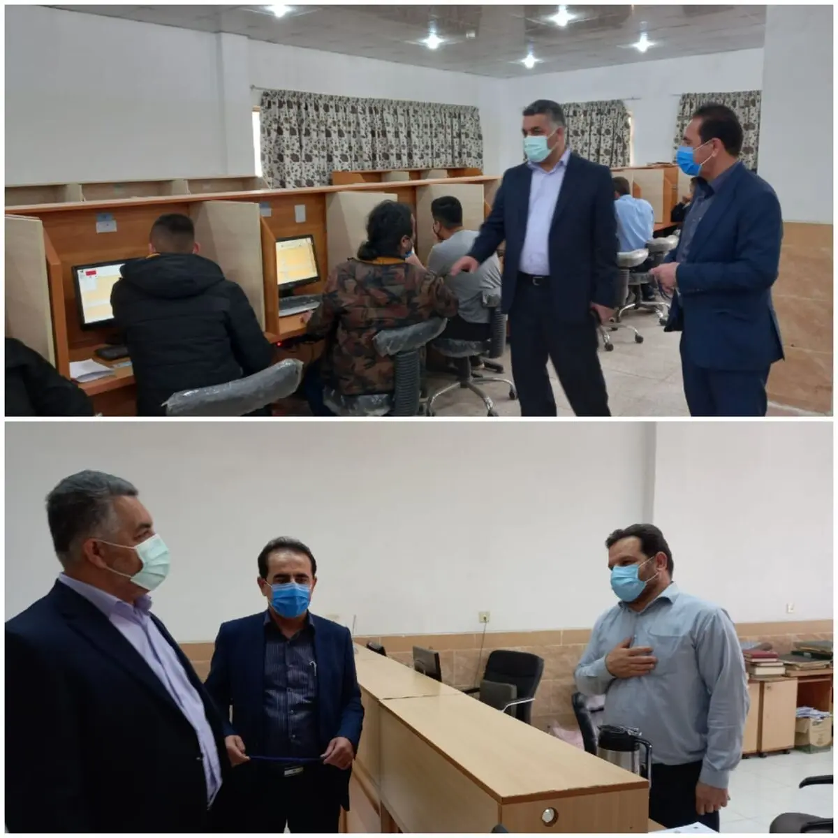 بازدید سرپرست اداره کل آموزش فنی و حرفه ای خوزستان از آزمون مهارت و صلاحیت حرفه‌ای شهرستان اهواز