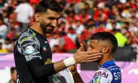  کنایه علیرضا بیرانوند به مهدی قایدی/ وقتی دو پنالتی برایتان می گیرند نیازی به داور خارجی ندارید!/ ویدئو

