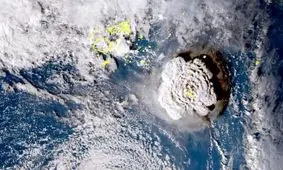 ناسا: قدرت فوران آتشفشان تونگا صدها برابر بیشتر از بمب اتمی هیروشیما بود