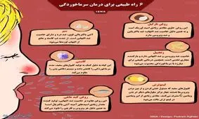 اینفوگرافی| ۶ راه طبیعی برای درمان سرماخوردگی