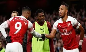 پیروزی آرسنال در دربی لندن مقابل تاتنهام/دبل اوبامیانگ