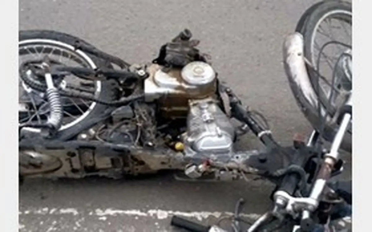 مرگ مرد موتورسوار در برخورد با پراید