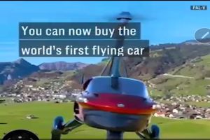 نخستین خودروی پرنده در جهان