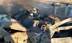 ۸ کشته و مصدوم در تصادف ۴ دستگاه خودروی سواری+فیلم