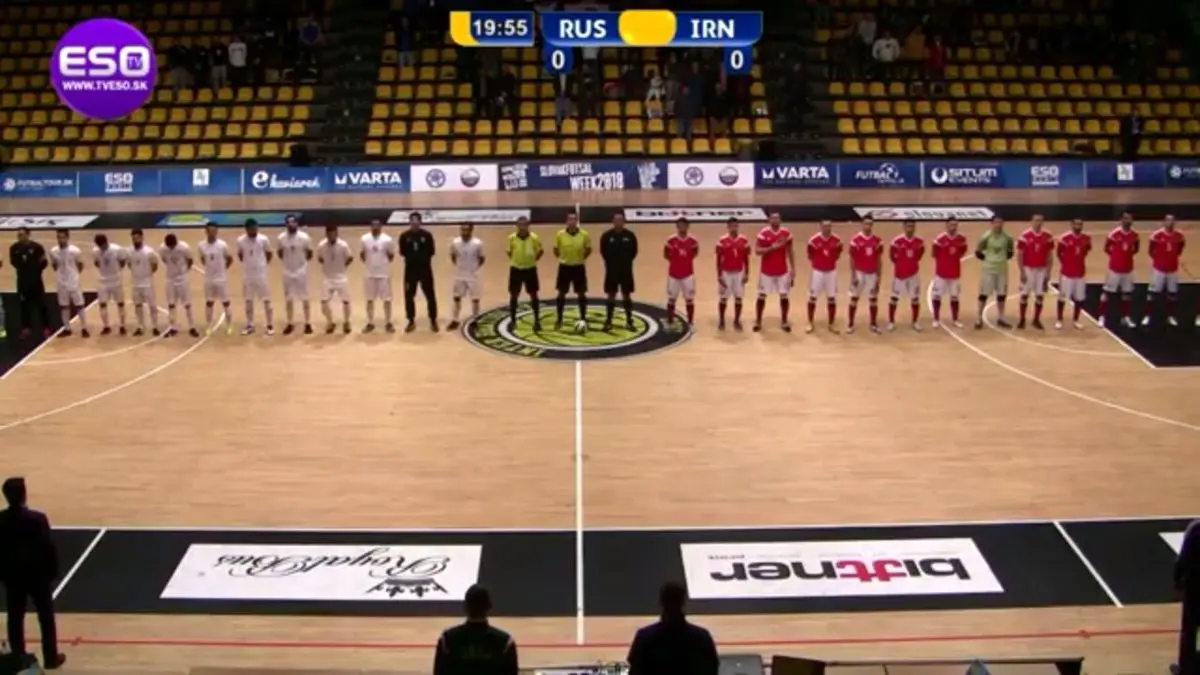 پیروزی تیم ملی فوتسال ایران مقابل روسیه
