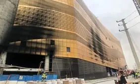 فیلم دیگری از آتش سوزی در مرکزخرید رزمال در منطقه ۲۲ غرب تهران